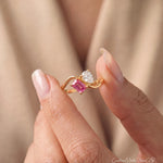 Personalized Toi Et Moi Birthstone Ring