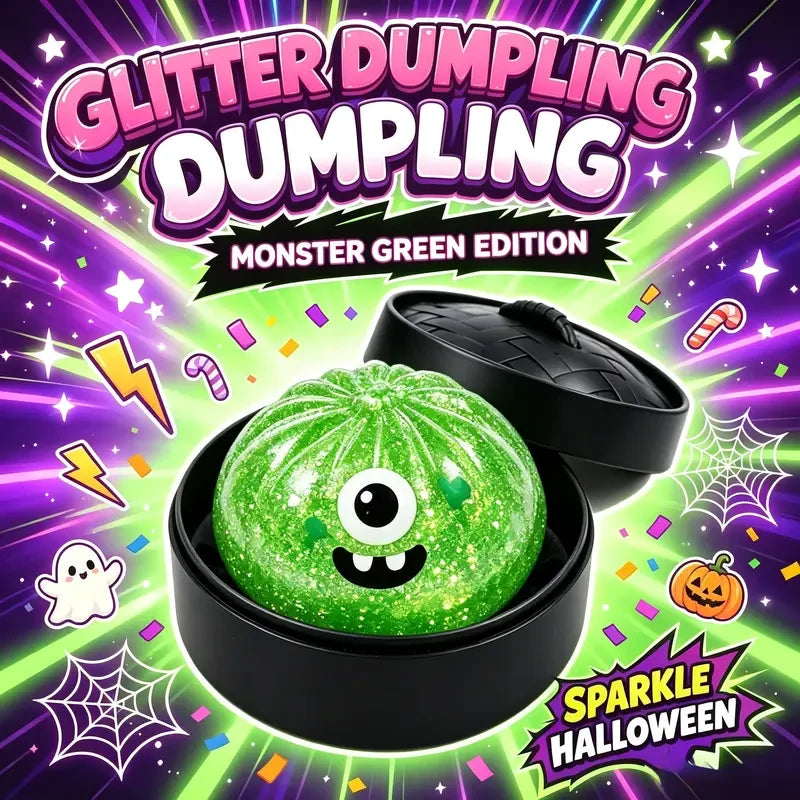 Halloween Glitter Dumpling Squeeze Toys