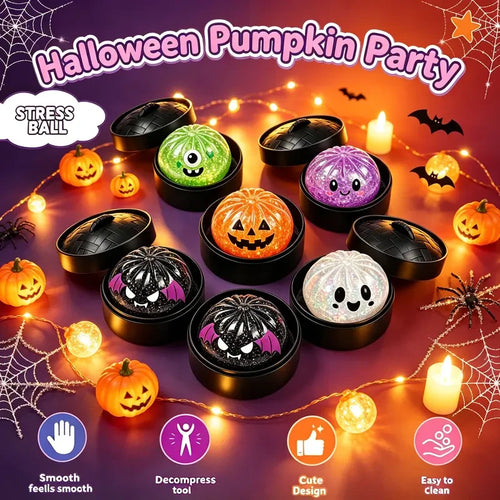 Halloween Glitter Dumpling Squeeze Toys