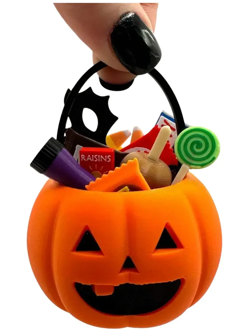 Mini 3D Printed Pumpkin Desk Decor