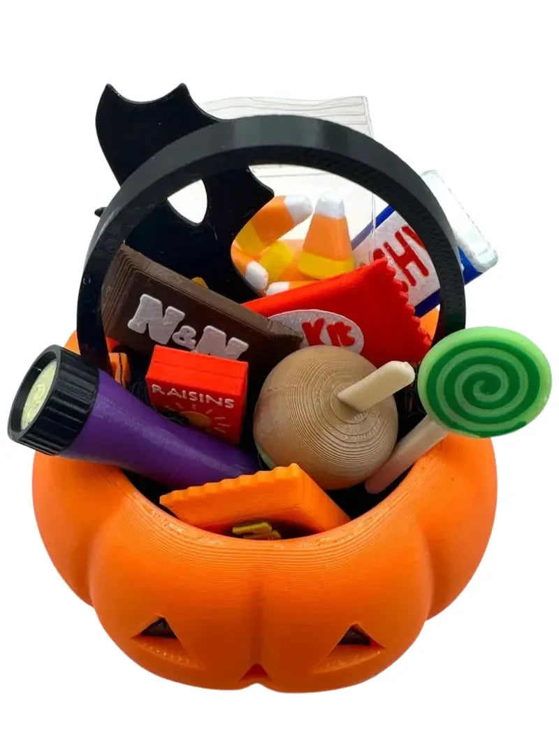 Mini 3D Printed Pumpkin Desk Decor